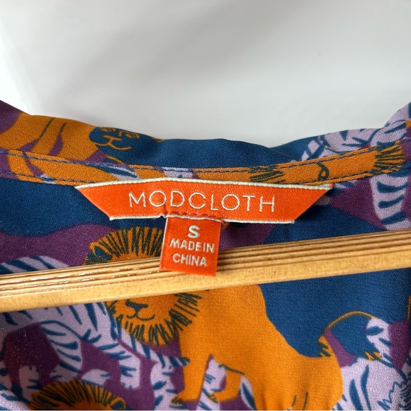 Modcloth Vibrant Animal Print Tank Top - Lions and Tigers and Bears - Picture 2 of 5
